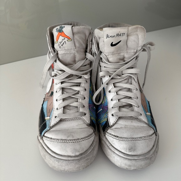 Pre-Loved Nike Blazer Mid 77 Flyleather Ruohan Wang Edition (CZ3775‑900) - Picture 2 of 5